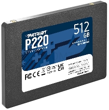 Накопитель SSD Patriot P220 512GB, SATA 2.5, P220S512G25, 550/500, RET