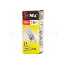 Лампа галогенная ЭРА G9-JCD-60-230V-Fr  (100/1000/35000)
