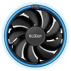 Кулер PCCooler E126M B S775/115X/AM2/2+/AM3/3+/AM4/FM1/FM2/2+ (48 шт/кор, TDP 92W, вент-р 120мм с PWM, Blue LED FAN, 1000-1800RPM, 26.5dBa) Retail Color Box