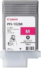 Картридж струйный Canon PFI-102M (0897B001) пурпурный, 130 мл., для imagePROGRAF iPF605, iPF610., iPF650, iPF655, iPF710, iPF755, LP17, iPF510