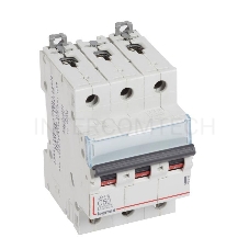 Выключатель автоматический модульный 3п C 50А 6кА DX3-E Leg 407296