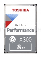 Жесткий диск HDD Toshiba X300 SATA3 8Tb 3.5 7200 256Mb (analog HDWR180UZSVA)