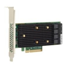 HBA-адаптер SAS 9400-16i SGL (05-50008-00), PCIe 3.1 x8 LP, Tri-Mode SAS/SATA/NVMe 12G HBA, 16port(2*int SFF8643), 3416 IOC