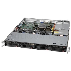 Платформа Supermicro SYS-510P-MR 1U, LGA-4189, TDP 270W, Intel C621A, 8xDDR4, 4x 3.5 NVMe/SATA drive bays (4x 3.5 NVMe hybrid), SATA3 (6Gbps), 1xPCI-E 4.0 x16 FHFL, 2x1GbE LAN,  1xRJ45 IPMI, 5xUSB 3.2, 6xUSB 2.0, 1xVGA, 2 COM, 2x400W