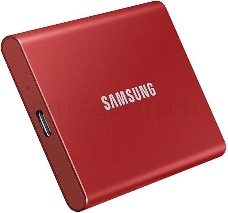 Твердотельный накопитель Samsung SSD 2TB T7 Touch, USB Type-C, R/W 1000/1050MB/s, Red