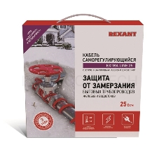 Саморегулируемый греющий кабель на трубу Extra Line 25MSR-PB 3M (3м/75Вт) | 51-0638 | REXANT