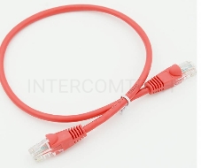 Сетевое оборудование Patchcord molded 5E Copper 0.5m Red