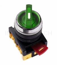 Переключатель ANCLR-22-3 на 3 фикс. полож. зел. 1з+1р ИЭК BSW10-ANCLR-3-K06