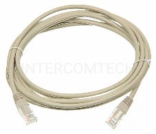 Кабель Патч-корд Lanmaster UTP TWT-45-45-3.0/6-GY вилка RJ-45-вилка RJ-45 кат.6 3м серый ПВХ (уп.:1шт)