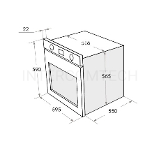 Шкаф духовой электрический MAUNFELD AEOC.575B, встраиваемый