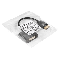 Кабель-переходник DisplayPort-DVI-D ExeGate EX-A-DPM-DVIF-0.15 (20M/29F, 0,15м, позолоченные контакты)