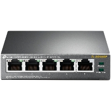 Коммутатор TP-Link SMB  TL-SG1005P 5-портовый гигабитный настольный коммутатор с 4 портами PoE SMB 56W