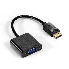 Кабель-переходник DisplayPort-VGA ExeGate EX-DPM-VGAF-0.2 (20M/15F, 0,2м)