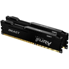 Память оперативная Kingston 8GB 1600MHz DDR3 CL10 DIMM (Kit of 2) FURY Beast Black