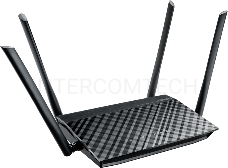 Маршрутизатор беспроводной Asus RT-AC1200 10/100BASE-TX черный (Dual Band)