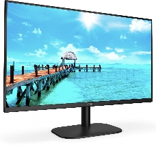 Монитор 27'' AOC LCD 27B2AM 16:9] 1920х1080(FHD) VA, nonGLARE, 250cd/m2, H178°/V178°, 4000:1, 20M:1, 16.7M, 4ms, VGA, HDMI, Tilt, Speakers, 3Y, Black