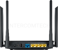 Маршрутизатор беспроводной Asus RT-AC1200 10/100BASE-TX черный (Dual Band)