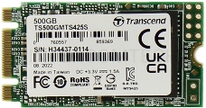 Накопитель SSD M.2 Transcend 500Gb MTS425 <TS500GMTS425S> (SATA3, up to 530/480MBs, 3D NAND, 180TBW, 22x42mm)