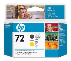 Картридж струйный HP №72 C9384A черный матовый/желтый печатающая головка для HP DJ T1100/T610