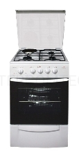 Плита комбинированная DARINA F KM341 323 W, 50х56см, 3 газ. конфорки + 1 эл. горелка, эл. духовка