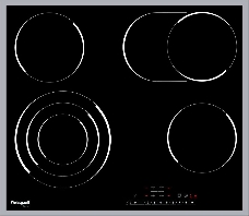 Встраиваемая электрическая панель Weissgauff HV 643 BSX