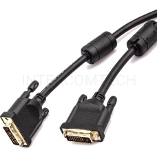 Кабель Aopen  DVI (24+1) M/M  1.8m, 2 фильтра Aopen/Qust <ACG442GD-1.8M>