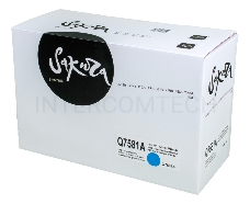 Картридж SAKURA Q7581A для HPColor LaserJet 3800/3800n/3800dn/3800dtn/CP3505n/CP3505dn/CP3505x, синий 6000 к.