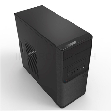 Корпус InWin POWERMAN ES701BK USB 3.0 (Mini Tower, mATX, 450W PM-450ATX, USB 3.0x2, USBx2 + Audio, черный) <6120258>