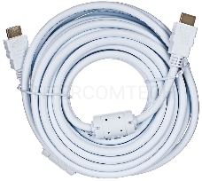 Кабель HDMI 19M/M ver 2.0, 10М, 2 фильтра, белый  Aopen <ACG711DW-10M>