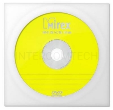 Диск DVD-R Mirex 4.7 Gb, 16x, Бум.конверт (1), (1/150/600)