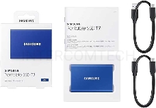 Твердотельный накопитель Samsung SSD 2TB T7 Touch, USB Type-C, R/W 1000/1050MB/s, Blue