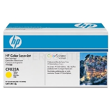 Тонер-картридж HP CF032A желтый для CM4540 12500стр.