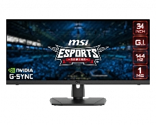 Монитор 34 MSI Optix MPG341QR, IPS, Flat, 3440x1440, 144HZ, G-SYNC Compatible, HDR 400 (3DB7)