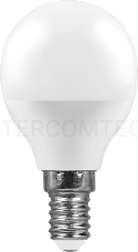 Лампа светодиодная LB-95 (7W) 230V E14 2700K G45 | 25478 | FERON