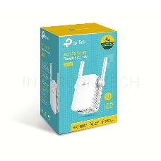 Усилитель TP-Link Wi-Fi AC750 Wi-Fi Range Extender, Wall Plugged,  433Mbps at 5GHz + 300Mbps at 2.4GHz, 802.11ac/a/b/g/n, 1 10/100M LAN, WPS button, 2 fixed antennas поставляется без кабеля RJ-45