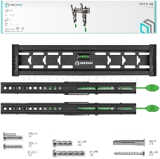 Кронштейн ONKRON TM5 для телевизора 32-65 наклонный, чёрный