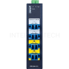 Коммутатор PLANET IFB-244-SLC Industrial 2-channel Optical Fiber Bypass Switch w/ 4x LC Single mode (-40~75 C, dual 9~48V DC/24V AC)