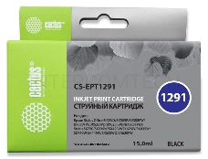 Картридж струйный Cactus CS-EPT1291 черный для Epson Stylus Office B42/BX305/BX305F (15ml)