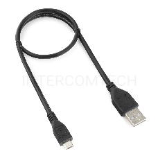 Кабель Gembird/Cablexpert CCP-mUSB2-AMBM-0.5M Кабель USB 2.0 Pro , AM/microBM 5P, 0.5м, экран, черный, пакет 