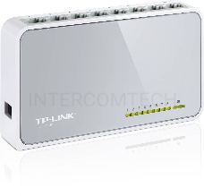 Коммутатор TP-Link SOHO   TL-SF1008D Коммутатор 8-port 10/100M mini Desktop Switch, 8 10/100M RJ45 ports, Plastic case