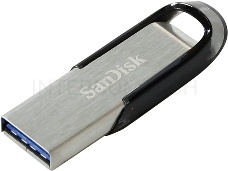 Флеш Диск Sandisk 128Gb Cruzer Ultra Flair SDCZ73-128G-G46 USB3.0 серебристый/черный