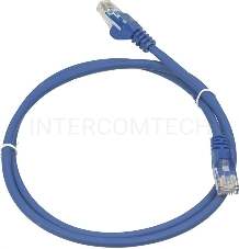 Кабель Патч-корд Lanmaster UTP LAN-PC45/U5E-1.0-BL вилка RJ-45-вилка RJ-45 кат.5е 1м синий LSZH (уп.:1шт)