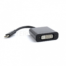 Переходник Cablexpert USB Type-C/DVI, 15см, пакет (A-CM-DVIF-01)