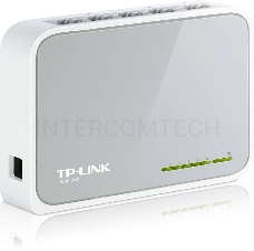 Коммутатор TP-Link SOHO  TL-SF1005D Коммутатор 5-port 10/100M mini Desktop Switch, 5 10/100M RJ45 ports, Plastic case