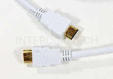 Кабель HDMI 19M/M ver 2.0, 10М, 2 фильтра, белый  Aopen <ACG711DW-10M>