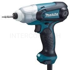 Дрель-шуруповерт Makita TD0101F Шуруповерт уд,{230Вт,0-3200у\м,6-ти гран 6.35,100Нм,0.99кг,кор,M4-M14,бита Philips,подсветка}