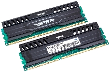 Модуль памяти Patriot DIMM DDR3 VIPER3 16Gb KIT (8GbX2) 1600MHz CL9 [PV316G160C9K] Black