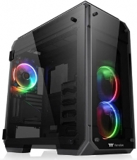 Корпус View 71 TG RGB (870680) CA-1I7-00F1WN-01 /Black/Win/SPCC/Tempered Glass*4/Color Box/Riing 140mm RGB Fan*3