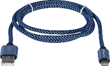 Кабель DEFENDER LIGHTNING TO USB2 1M BLUE ACH01-03T 87811