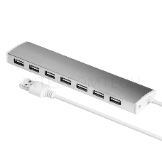 Разветвитель Greenconnect USB 2.0 GCR-UH217S на 7 портов  0,5m , silver